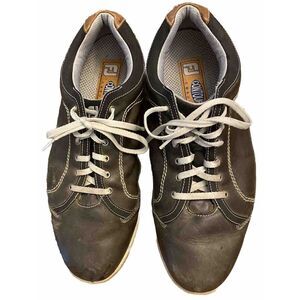 Footjoy Contour Casual Brown Leather Spikeless Golf Shoes Men 11‎ W